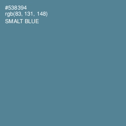 #538394 - Smalt Blue Color Image