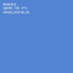 #5384D3 - Havelock Blue Color Image