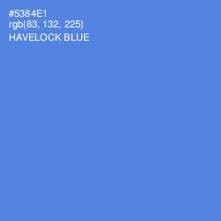 #5384E1 - Havelock Blue Color Image