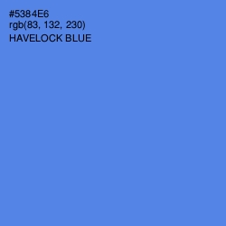 #5384E6 - Havelock Blue Color Image