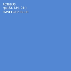 #5386D3 - Havelock Blue Color Image