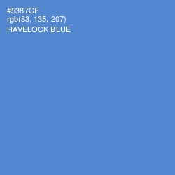 #5387CF - Havelock Blue Color Image