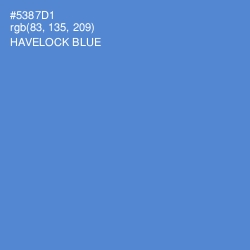 #5387D1 - Havelock Blue Color Image