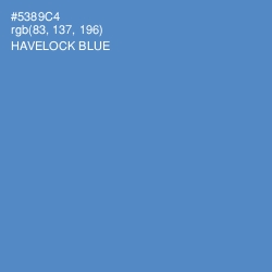 #5389C4 - Havelock Blue Color Image
