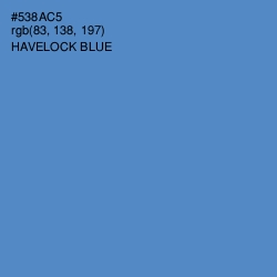 #538AC5 - Havelock Blue Color Image