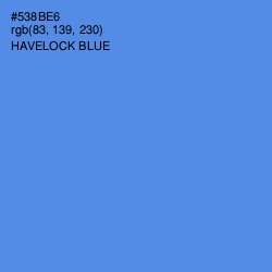 #538BE6 - Havelock Blue Color Image