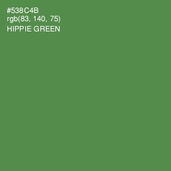 #538C4B - Hippie Green Color Image