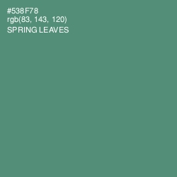 #538F78 - Spring Leaves Color Image