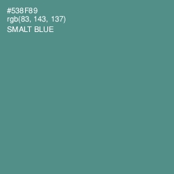 #538F89 - Smalt Blue Color Image