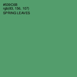 #539C6B - Spring Leaves Color Image