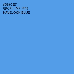 #539CE7 - Havelock Blue Color Image