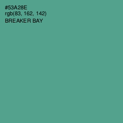 #53A28E - Breaker Bay Color Image