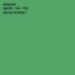 #53A467 - Aqua Forest Color Image