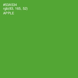 #53A534 - Apple Color Image