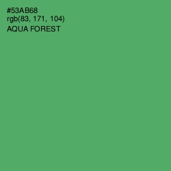 #53AB68 - Aqua Forest Color Image