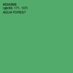 #53AB6B - Aqua Forest Color Image