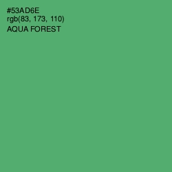 #53AD6E - Aqua Forest Color Image