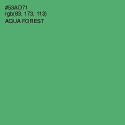 #53AD71 - Aqua Forest Color Image