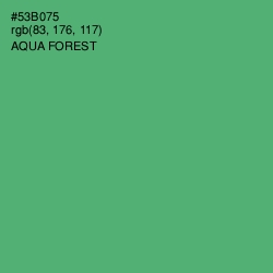 #53B075 - Aqua Forest Color Image
