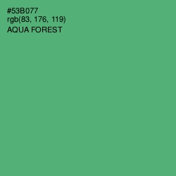 #53B077 - Aqua Forest Color Image