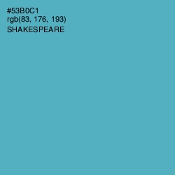 #53B0C1 - Shakespeare Color Image