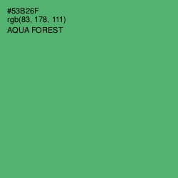 #53B26F - Aqua Forest Color Image