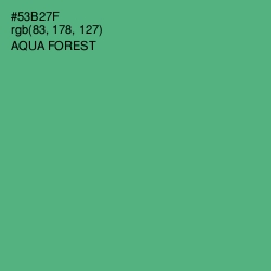 #53B27F - Aqua Forest Color Image