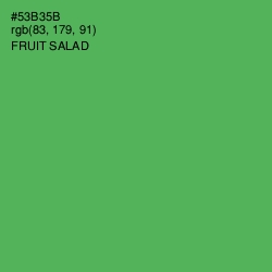 #53B35B - Fruit Salad Color Image