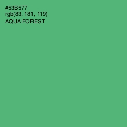 #53B577 - Aqua Forest Color Image