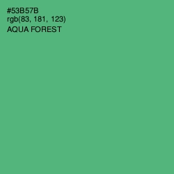 #53B57B - Aqua Forest Color Image