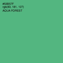 #53B57F - Aqua Forest Color Image