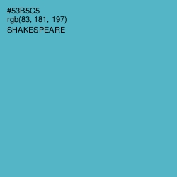 #53B5C5 - Shakespeare Color Image