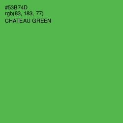 #53B74D - Chateau Green Color Image