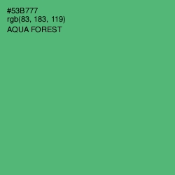 #53B777 - Aqua Forest Color Image