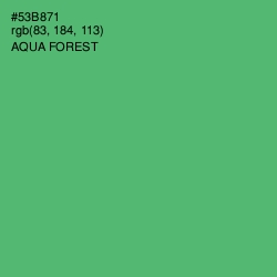 #53B871 - Aqua Forest Color Image