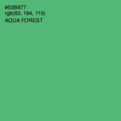 #53B877 - Aqua Forest Color Image