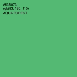 #53B973 - Aqua Forest Color Image