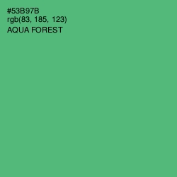 #53B97B - Aqua Forest Color Image