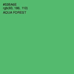 #53BA6E - Aqua Forest Color Image