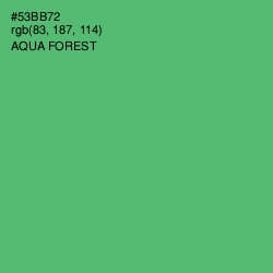 #53BB72 - Aqua Forest Color Image