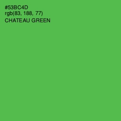 #53BC4D - Chateau Green Color Image