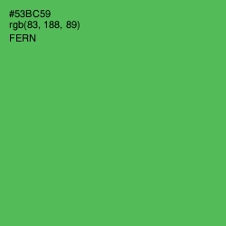 #53BC59 - Fern Color Image