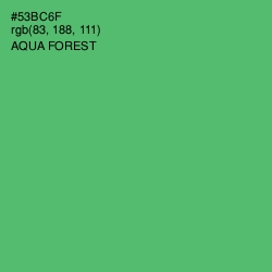 #53BC6F - Aqua Forest Color Image