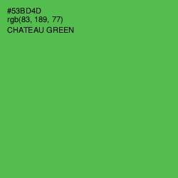 #53BD4D - Chateau Green Color Image