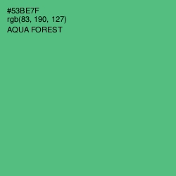 #53BE7F - Aqua Forest Color Image