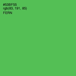 #53BF55 - Fern Color Image