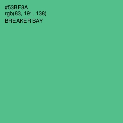 #53BF8A - Breaker Bay Color Image