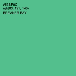 #53BF8C - Breaker Bay Color Image