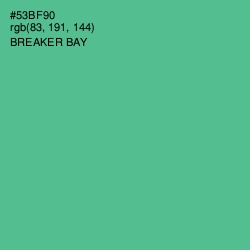 #53BF90 - Breaker Bay Color Image