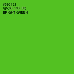 #53C121 - Bright Green Color Image